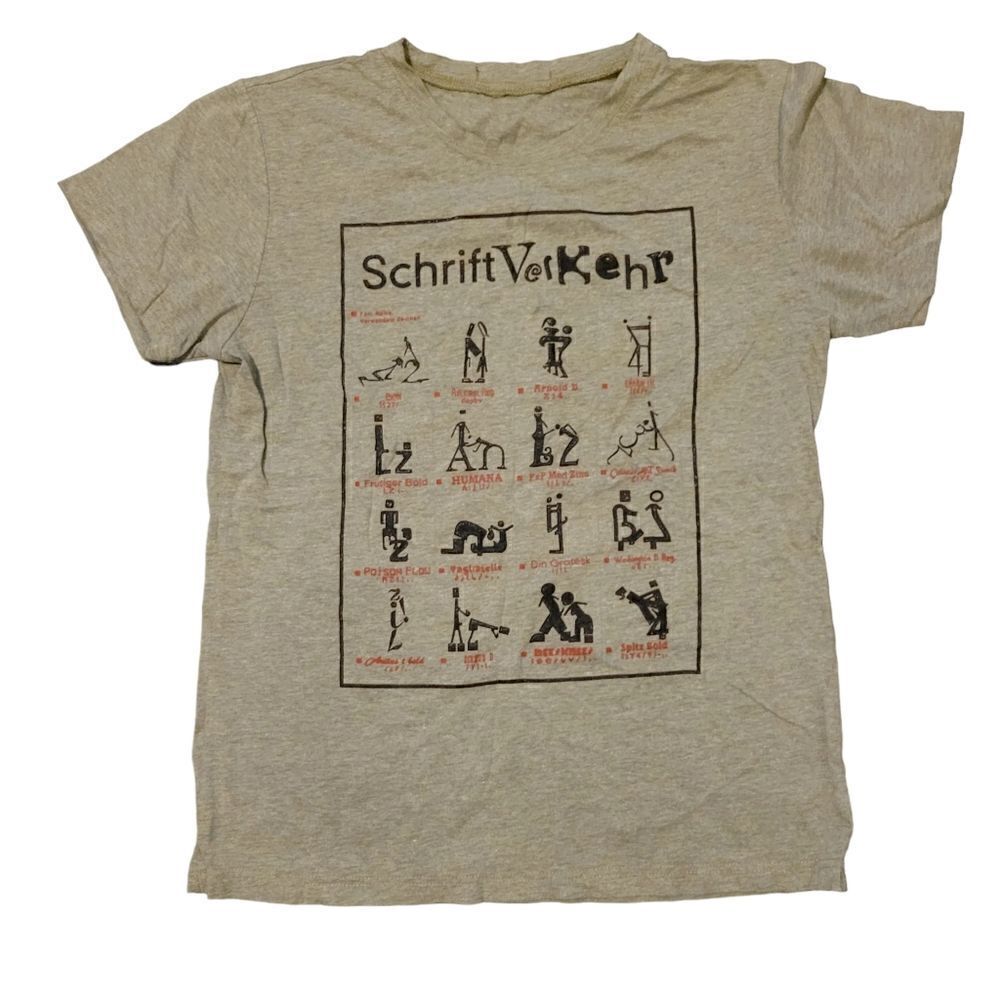 Vintage Y2K Grey Funny Graphic Top Tee T-shirt Size: Small